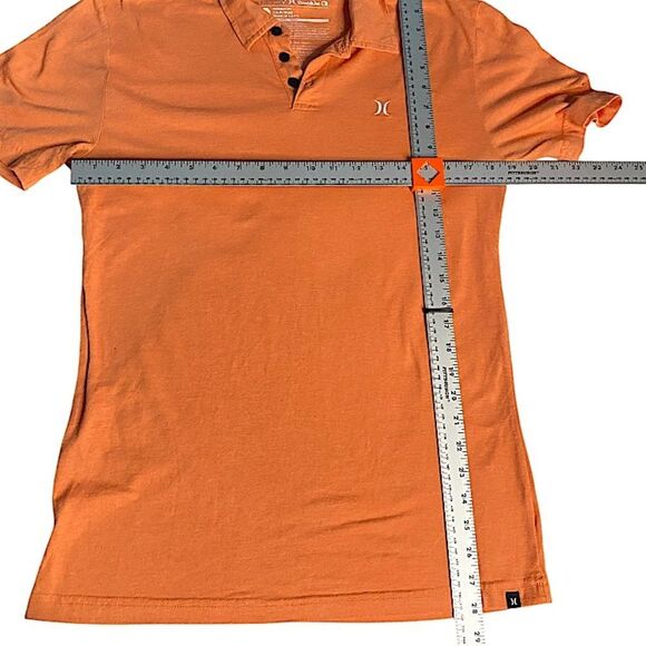 Hurley Men’s Size Medium Golf Polo Orange Classiccore Basic Classic - Picture 3 of 6